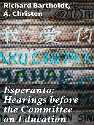 cover image of Esperanto
